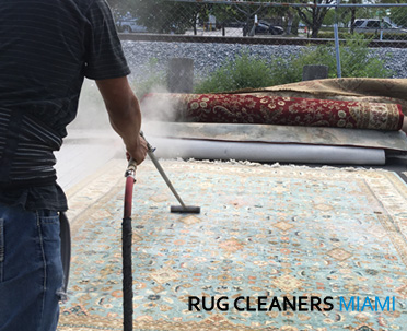 Area Rug Dusting Process