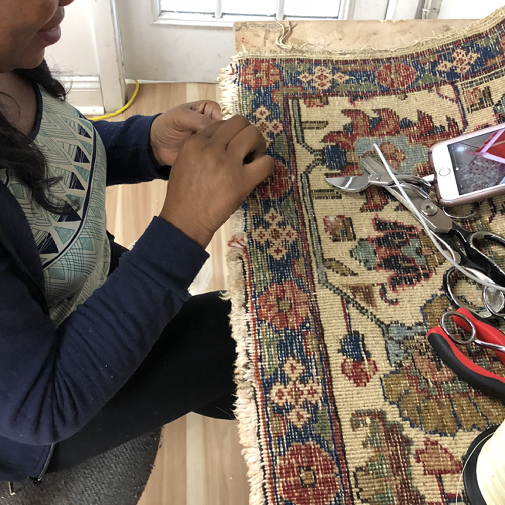 Miami Area Rug Fringe Repair